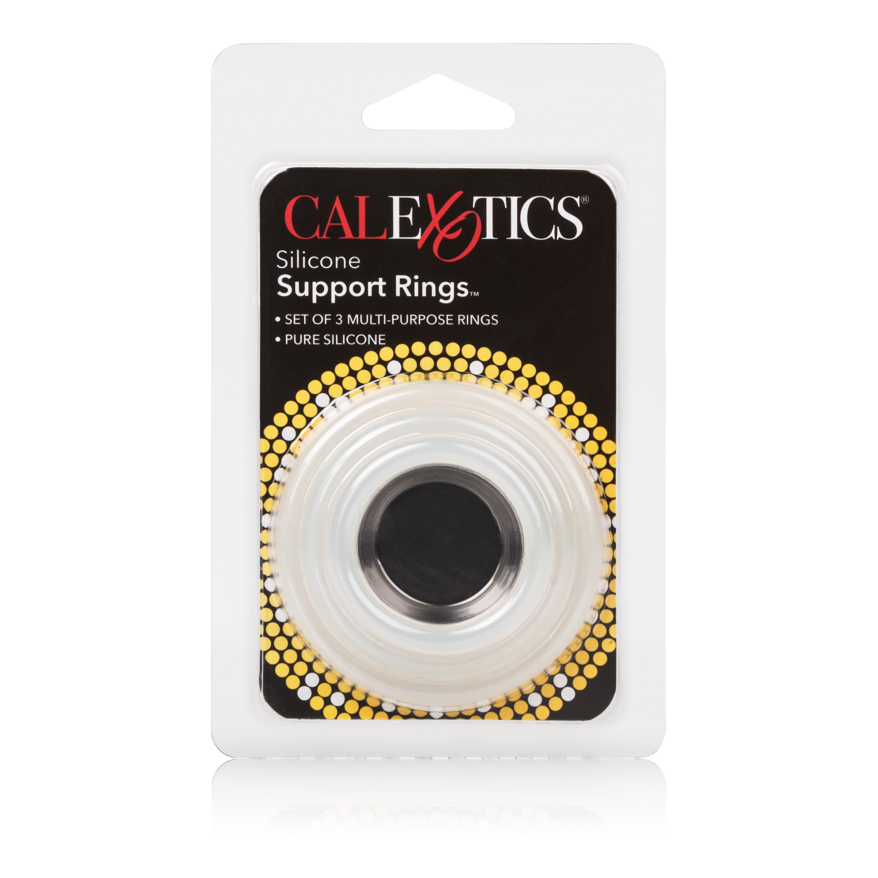 CalExotics Silicone Support Rings Set – Stretchy Comfortable Black Cock Rings > Cock Ring > Sets