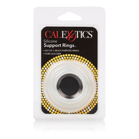 Silicone Support Rings for Men Black Stretchy Cock Rings Set COCK RING Set