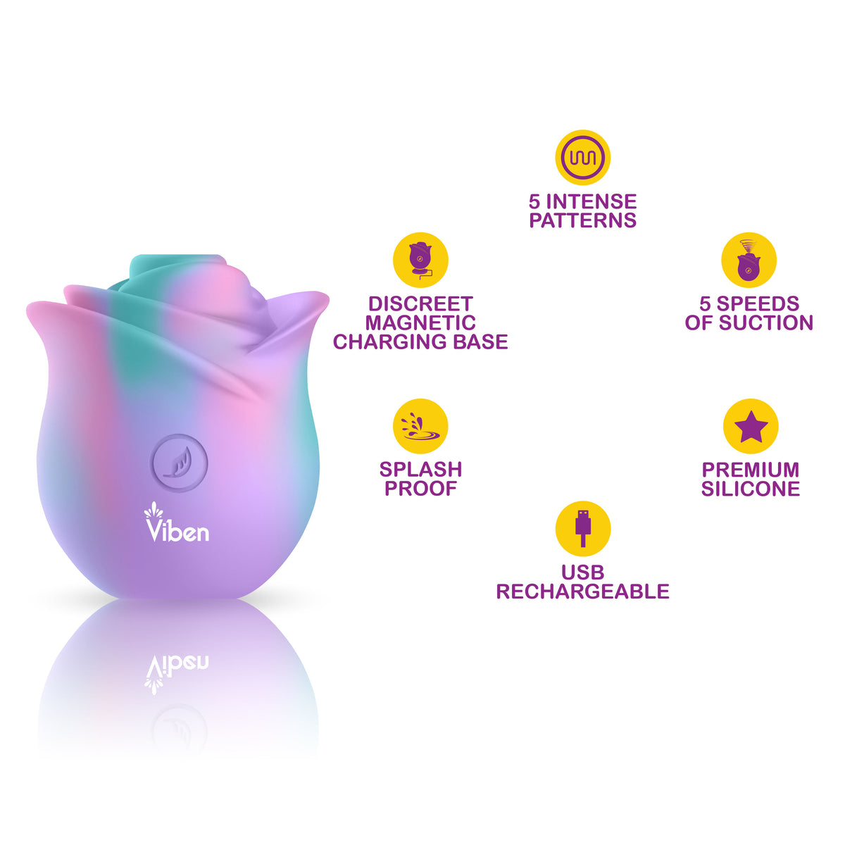 Zen Rose Unicorn – Wireless Clitoral Vibrator With Five Speeds and Patterns > Sex Toys For Ladies > Rose Stimulators