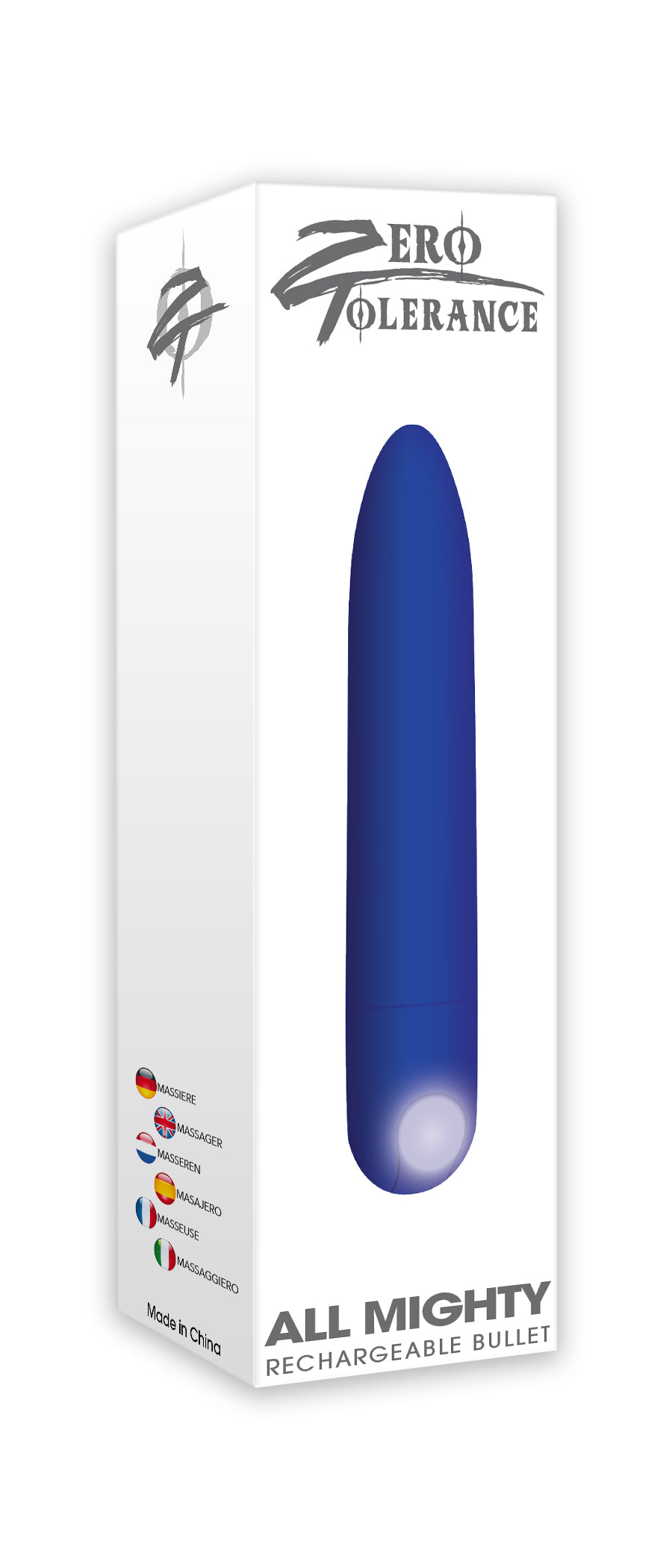 Zero Tolerance All Mighty Bullet 9.1 cm USB Rechargeable Purple BULLETS