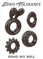 Zero Tolerance Ring My Bell Cock Rings Set of Four > Cock Ring > Sets