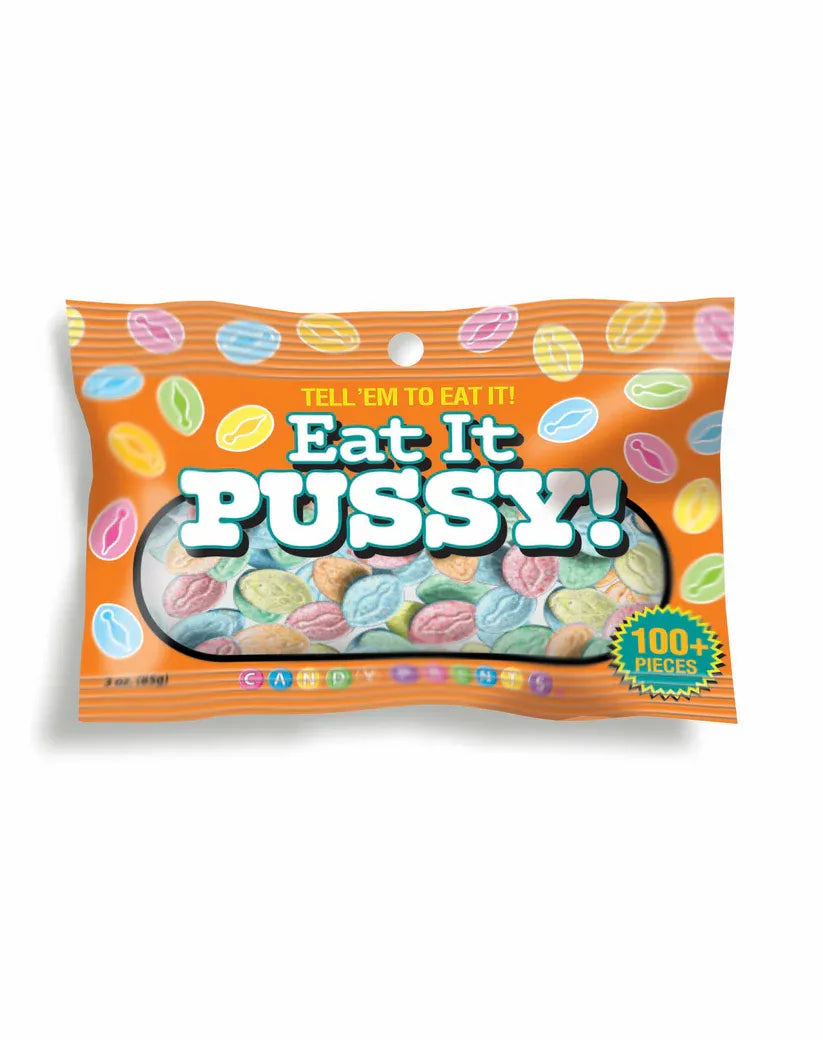 Eat It Pussy – 3oz Vagina-Shaped Candy Bag Multi > Novelties > Candy & Edible Items