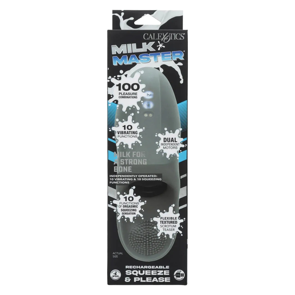 Milk Master Squeeze And Please - Rechargeable Vibrating Masturbator
