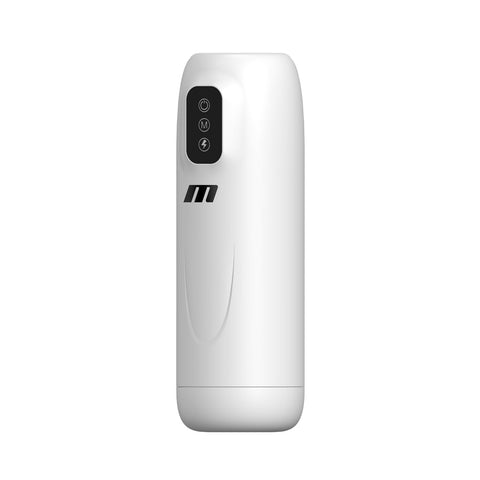 M for Men Robo-Bator White Vibrating Male Masturbator Toy Strokers - Auto
