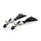 CalExotics Playful Tassels Nipple Clamps – Sensory Adult Intimacy Accessory Black > Sex Toys > Nipple Clips
