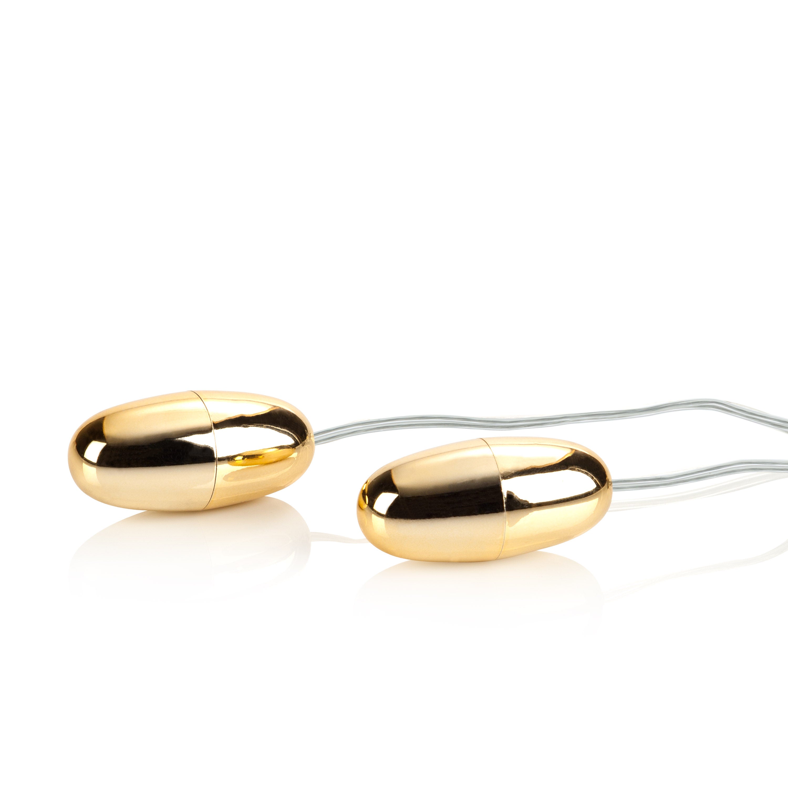 CalExotics Pocket Exotics Double Gold Bullet Vibrator Compact BULLETS