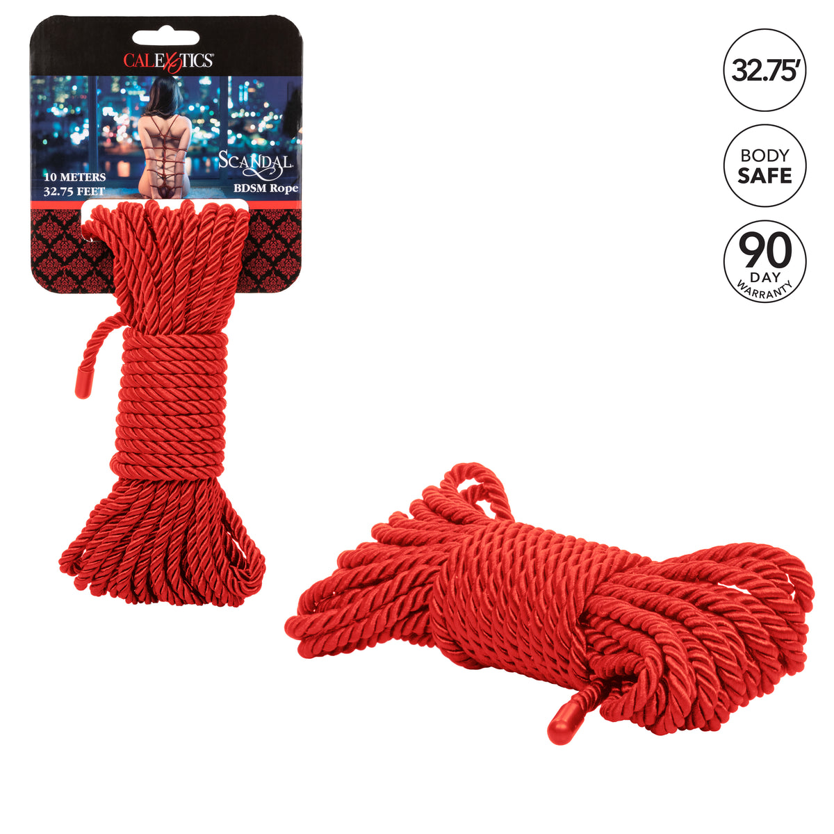 Scandal Red BDSM Rope 32.75ft Shibari Bondage Rope Toy > Bondage Gear > Rope
