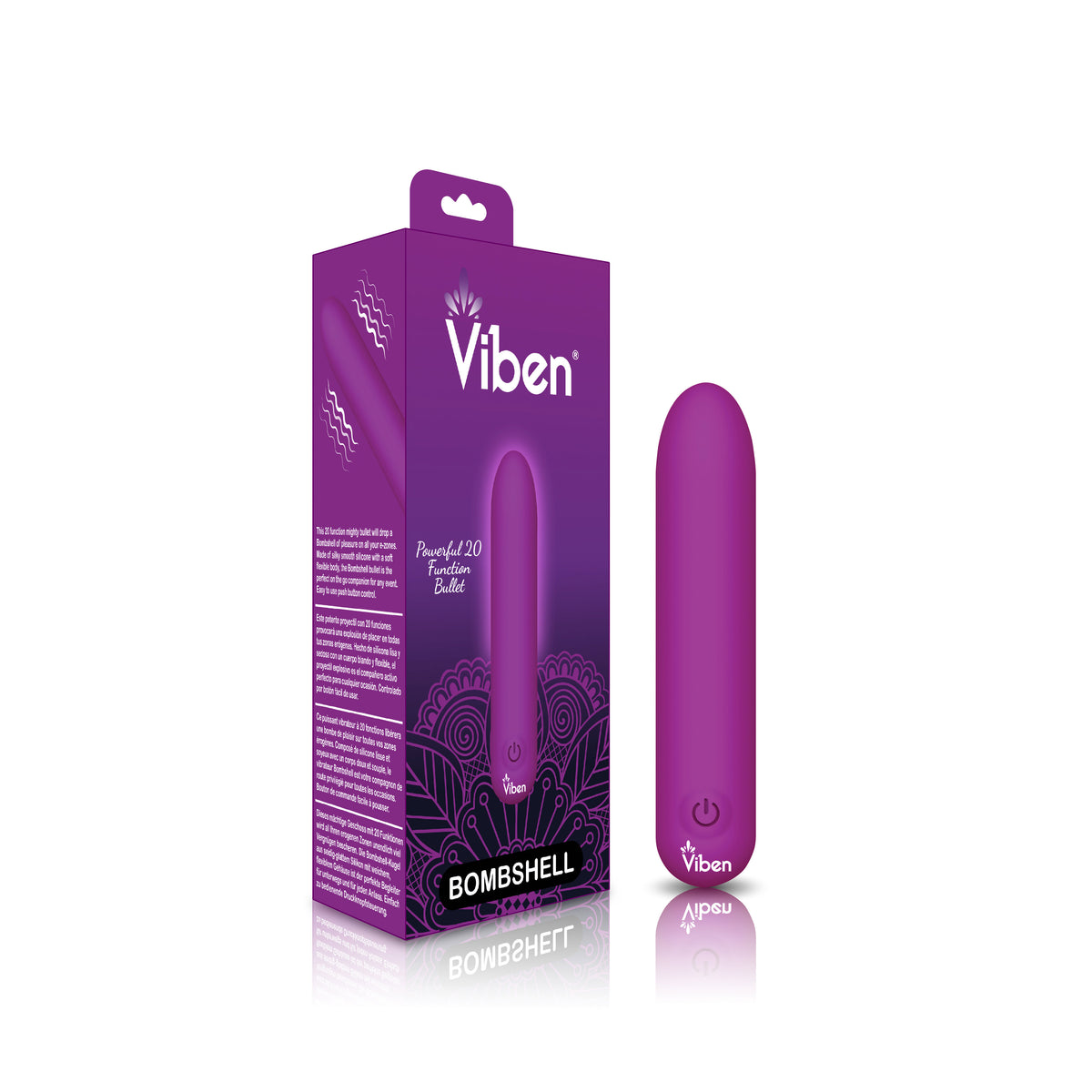 Bombshell 5 Speed 9.5cm USB Mighty Bullet Vibrator Berry > Vibrators > Mini Vibrators
