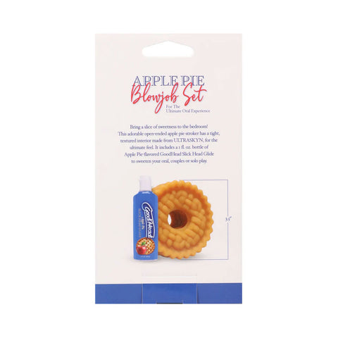 Goodhead Apple Pie Blowjob Set – Textured UltraSkyn Stroker Kit Strokers - Manual