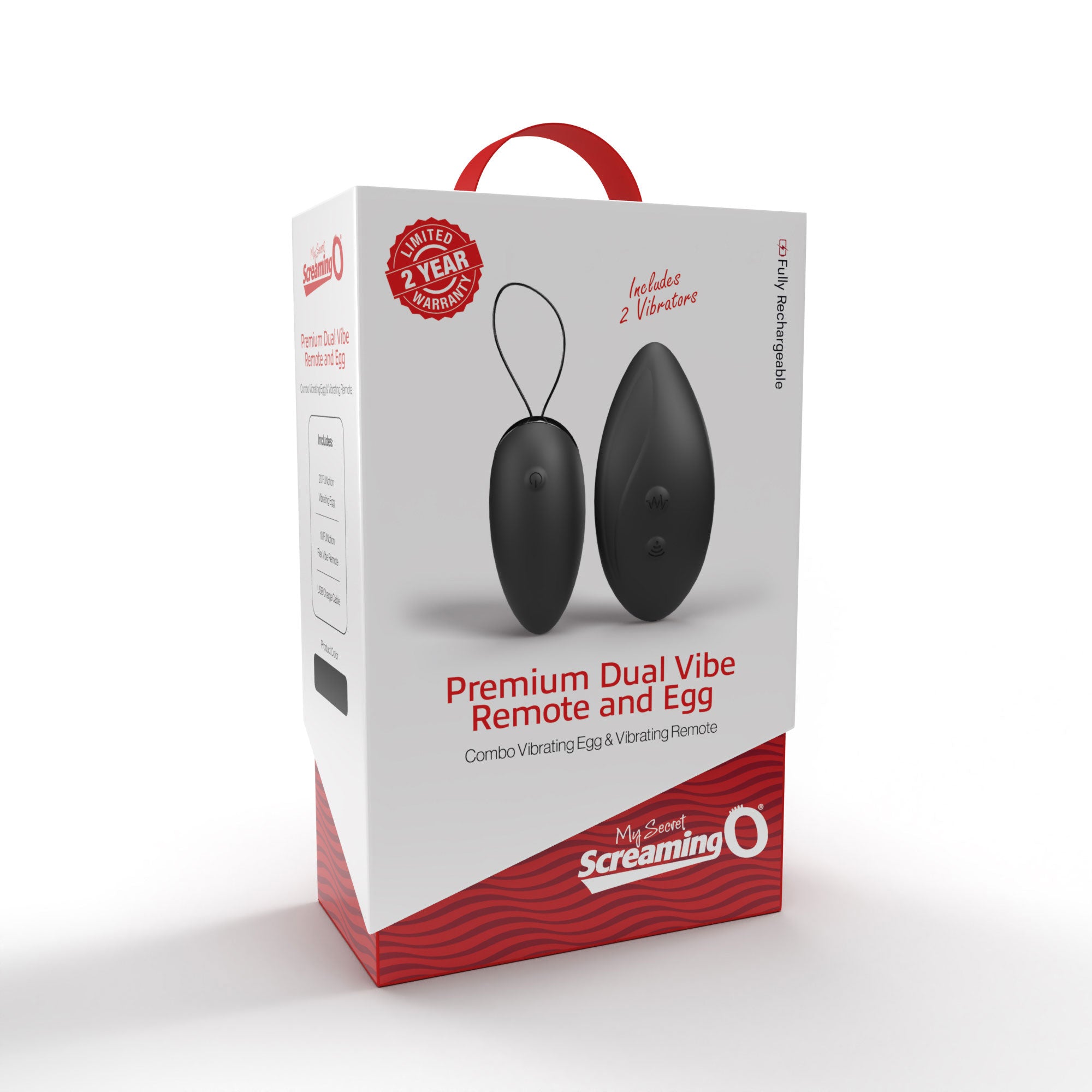 Premium Dual Vibe Remote and Egg Silicone Vibrator Black BULLETS