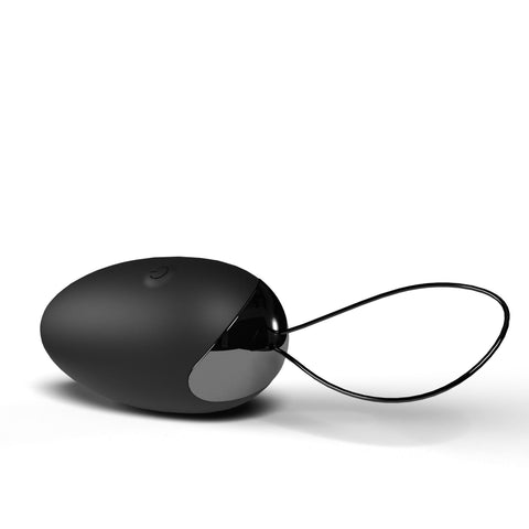 Premium Dual Vibe Remote and Egg Silicone Vibrator Black BULLETS