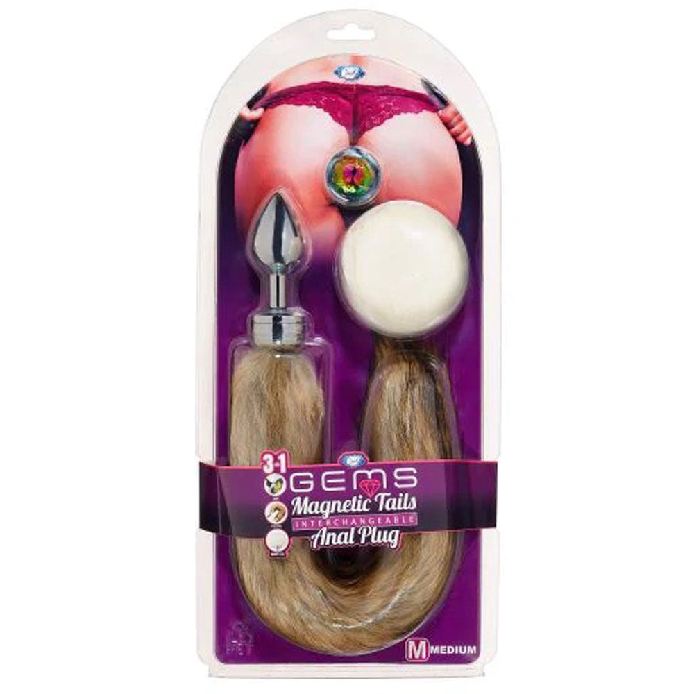 Cloud 9 Magnetic Anal Plug Kit with 3 Interchangeable Tails Tails