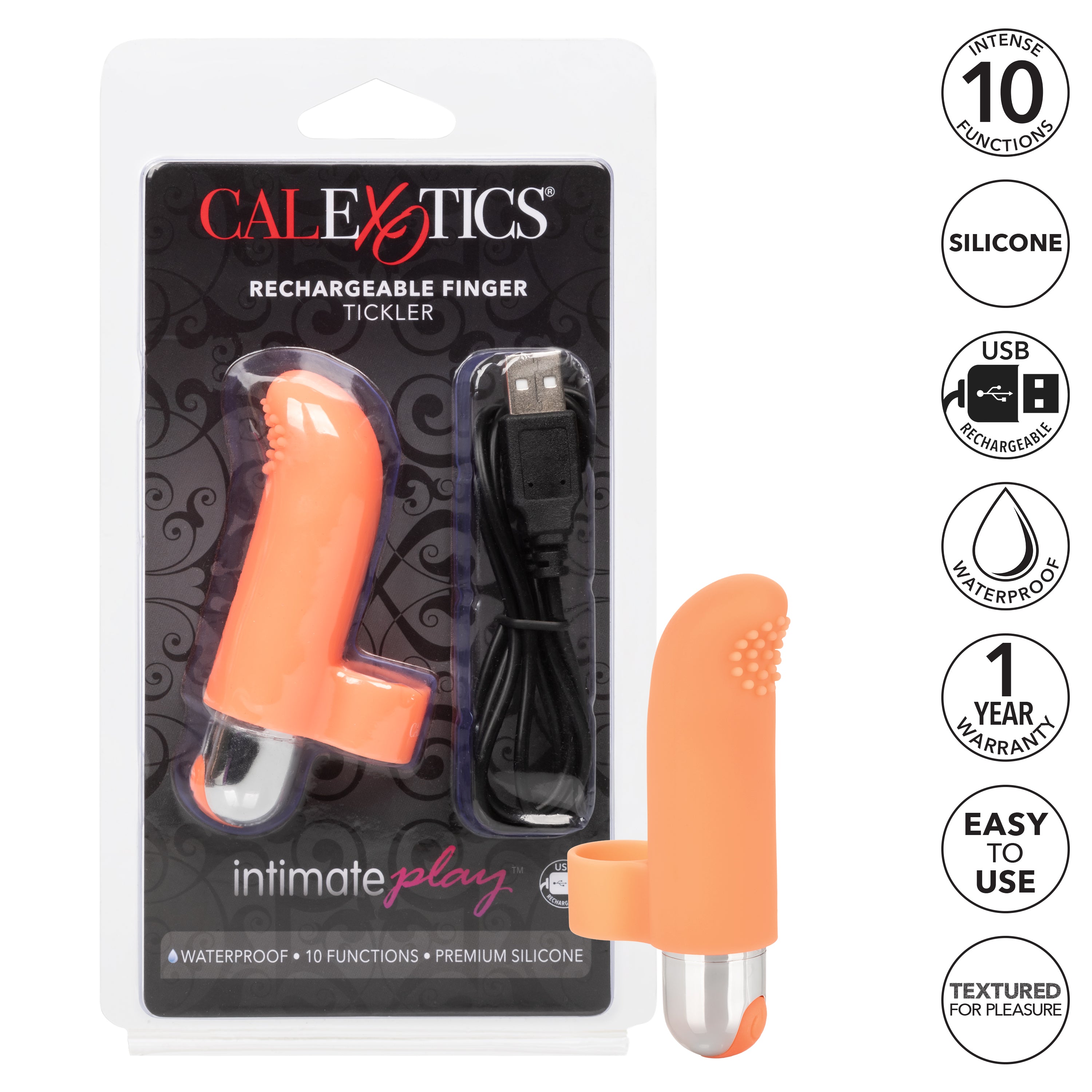Intimate Play Rechargeable Finger Tickler Clitoral Vibrator BULLETS