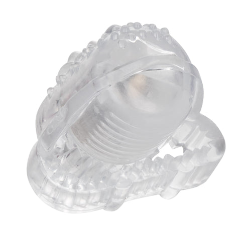 CalExotics Clear Vibrating Tongue Teaser Foil Pack Intimacy Toy Vibrators