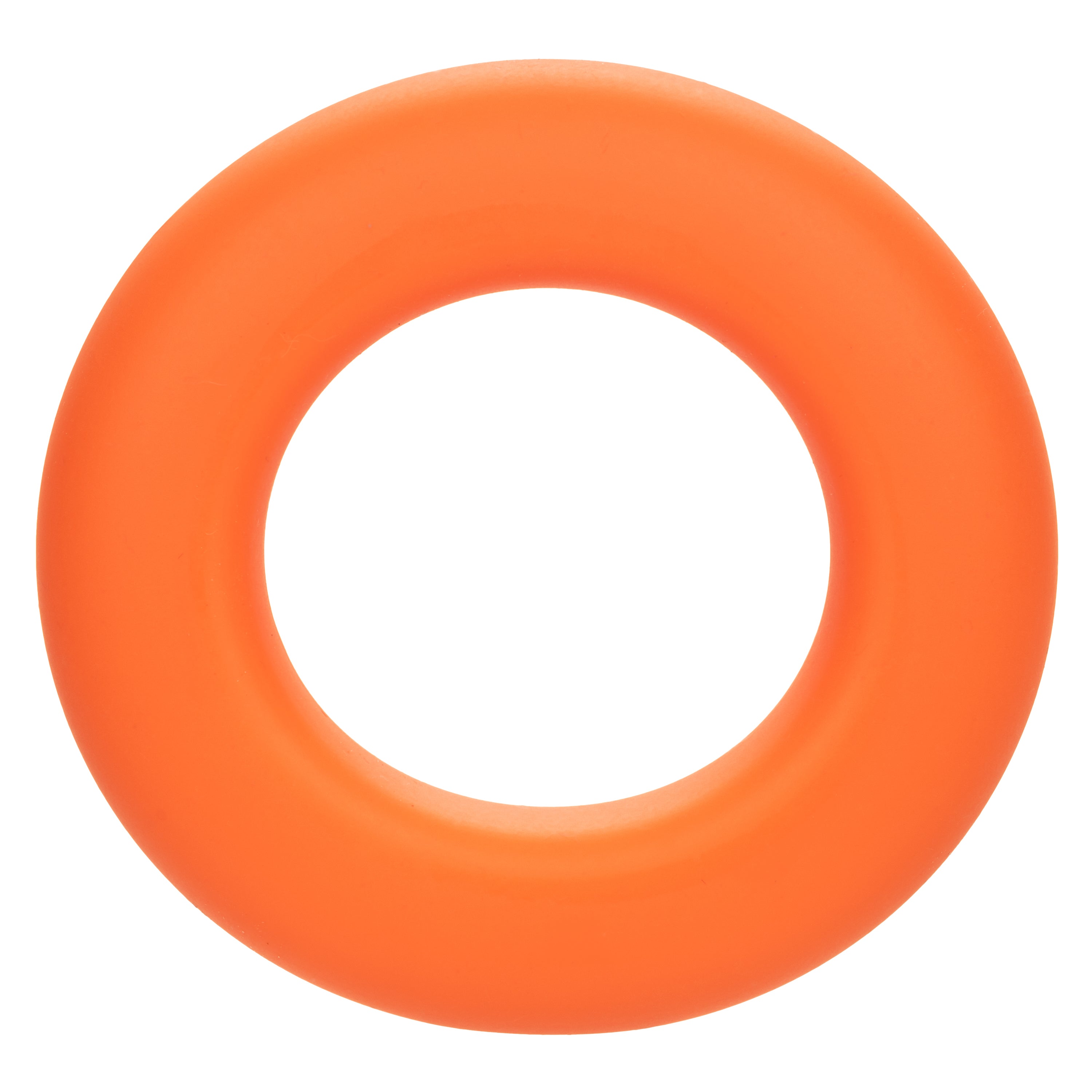 Alpha Liquid Silicone Prolong Large Ring Orange 1.25 Inch Diameter Stretchy Comfortable Durable COCK RINGS