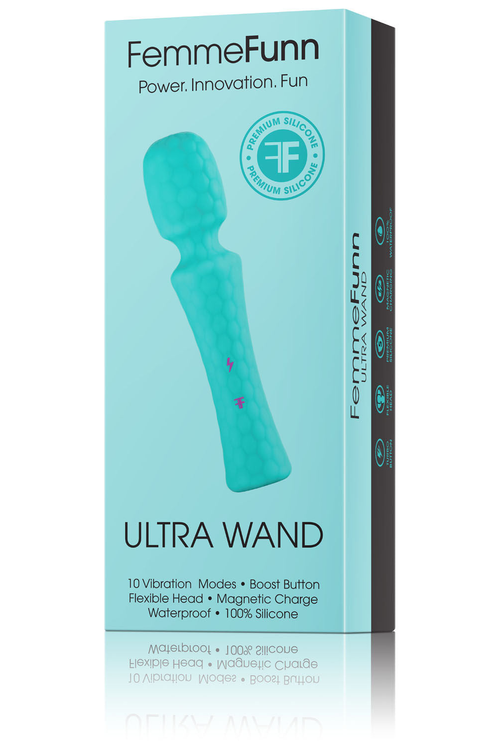 Ultra Wand (Pink) – Ergonomic Body Wand Vibrator with Flexible Head and 10 Vibration Modes Electric Massager