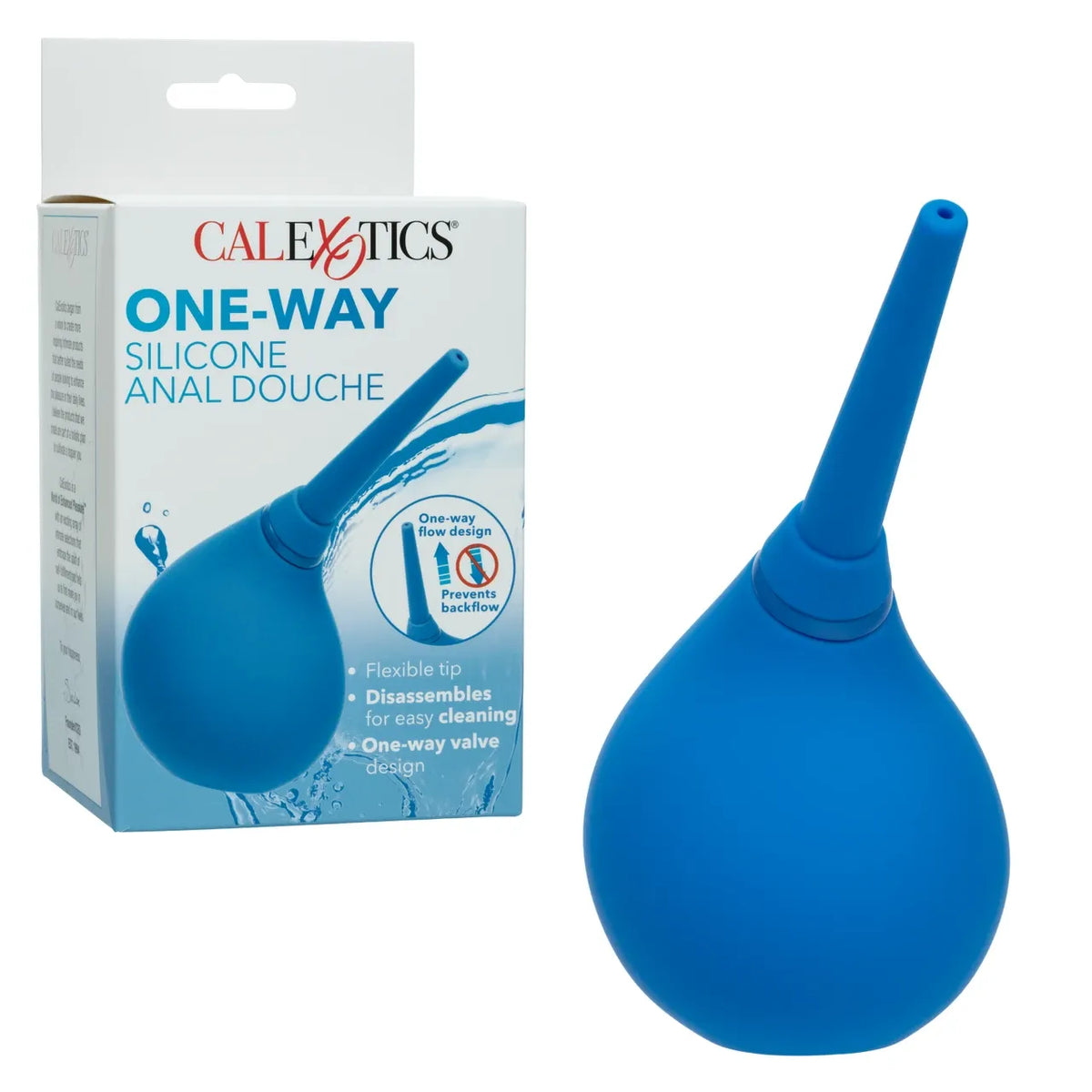 One-Way Silicone Anal Douche Blue Blue > Essentials > Douches