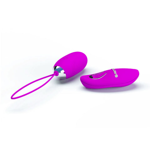 Pretty Love Jenny Multi-Speed Wireless Egg Vibrator for Couples Purple BULLETS