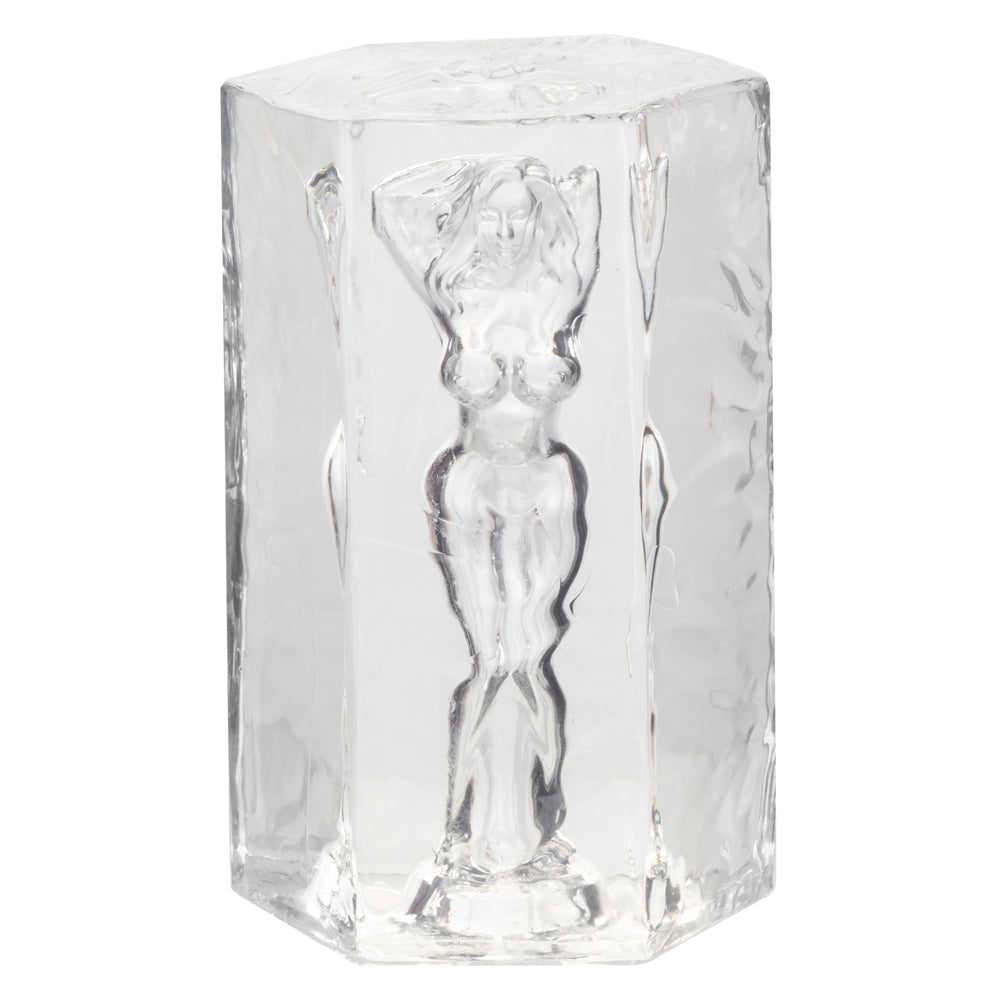 Girls Girls Girls™ Farrah Transparent Travel Masturbator Soft Tight Stretchy Sleeve Strokers - Manual