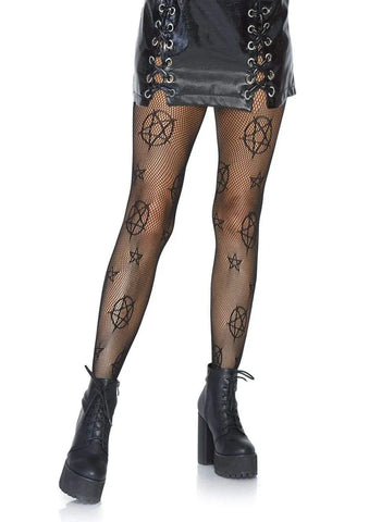 Leg Avenue Occult Net Tights – Fishnet Pentacle Pattern Hosiery > Clothes > Hosiery > Pantyhose & Tights
