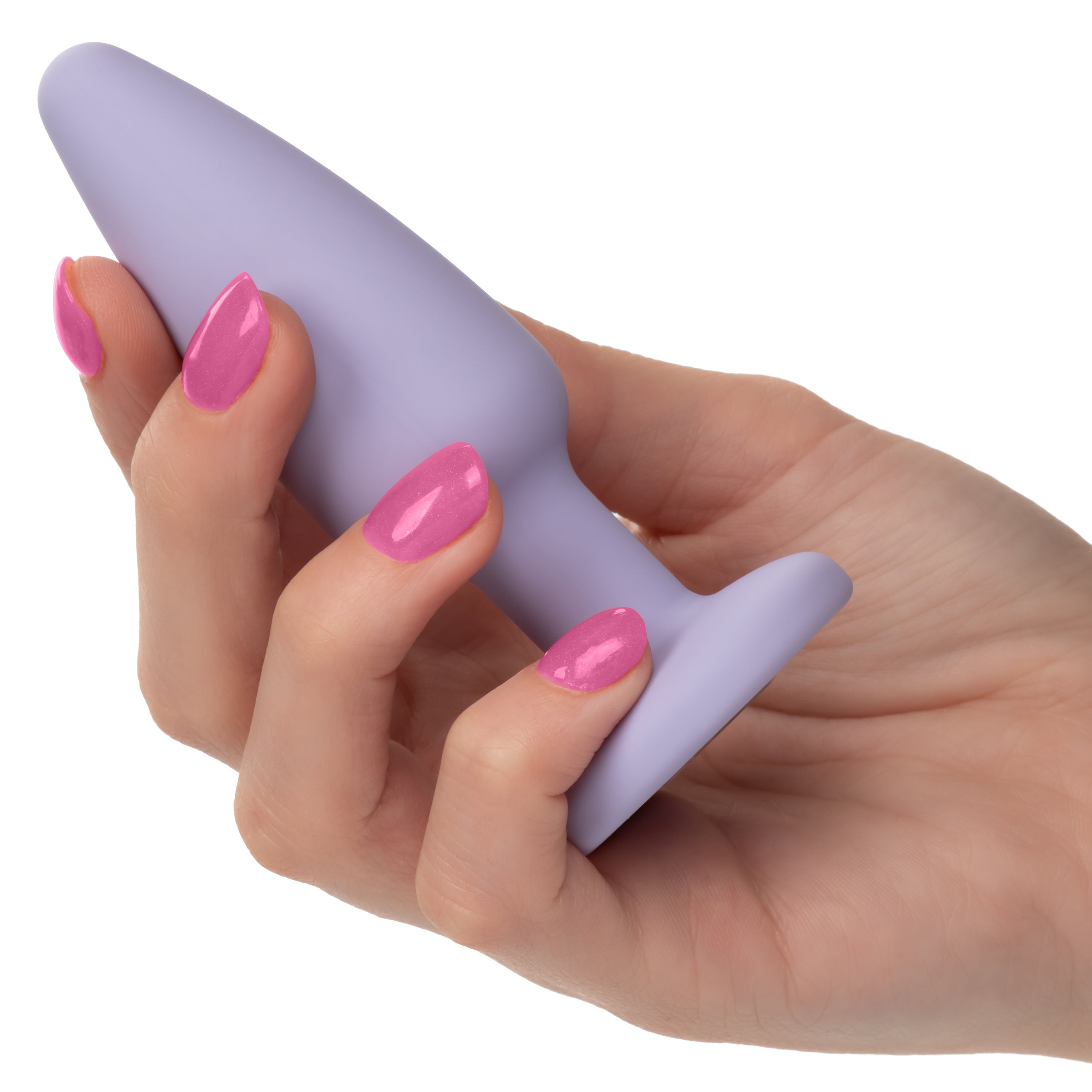 First Time Crystal Booty Kit Purple 3 Graduated Silicone Anal Plugs with Crystal Base
