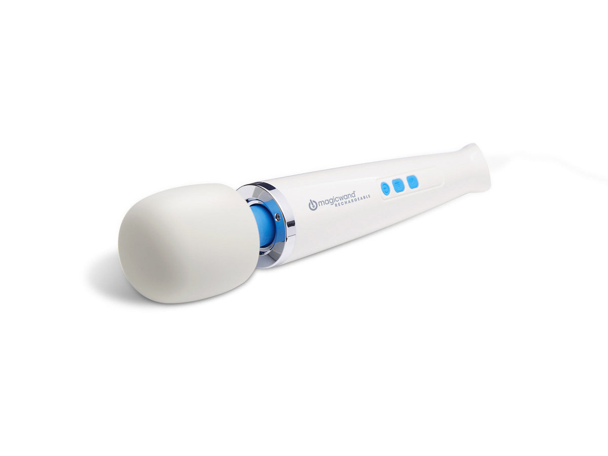 Magic Wand Rechargeable Wireless Electric Massage Vibrator White White Electric Massager