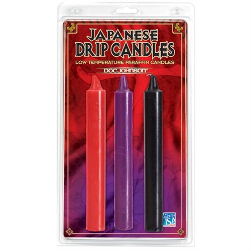 Japanese Drip Candles Set of 3 for Intimate Play and Romantic Evenings Multi Drip Candles