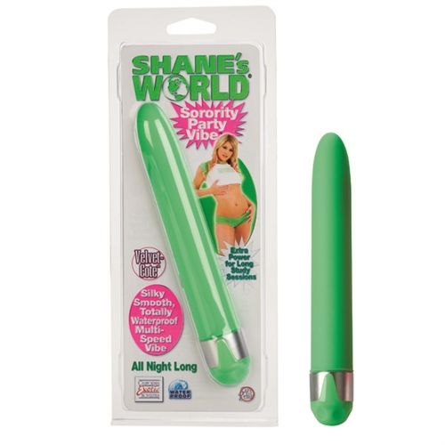Shanes World Sorority Party Vibe Green Multi-Speed Vibrator Green Vibrators