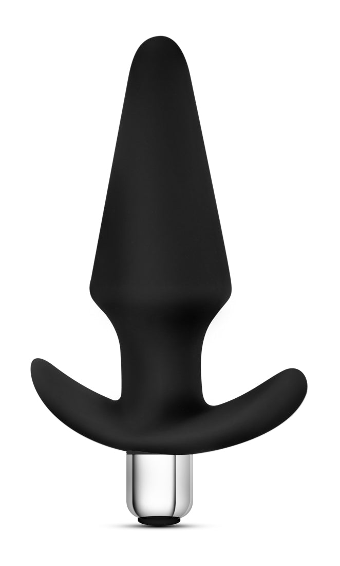 Luxe Discover Black Anal Plug with Vibrating Bullet 4 Inch Butt Plugs - Vibrating