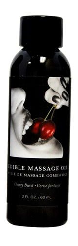 Edible Massage Oil Cherry Burst Flavored 59 ml Bottle Default Title Massage Oil