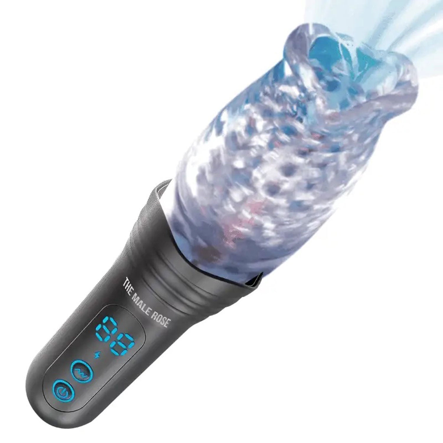 The Male Rose Pro Rechargeable Vibrating and Rotating Masturbator Strokers - Auto