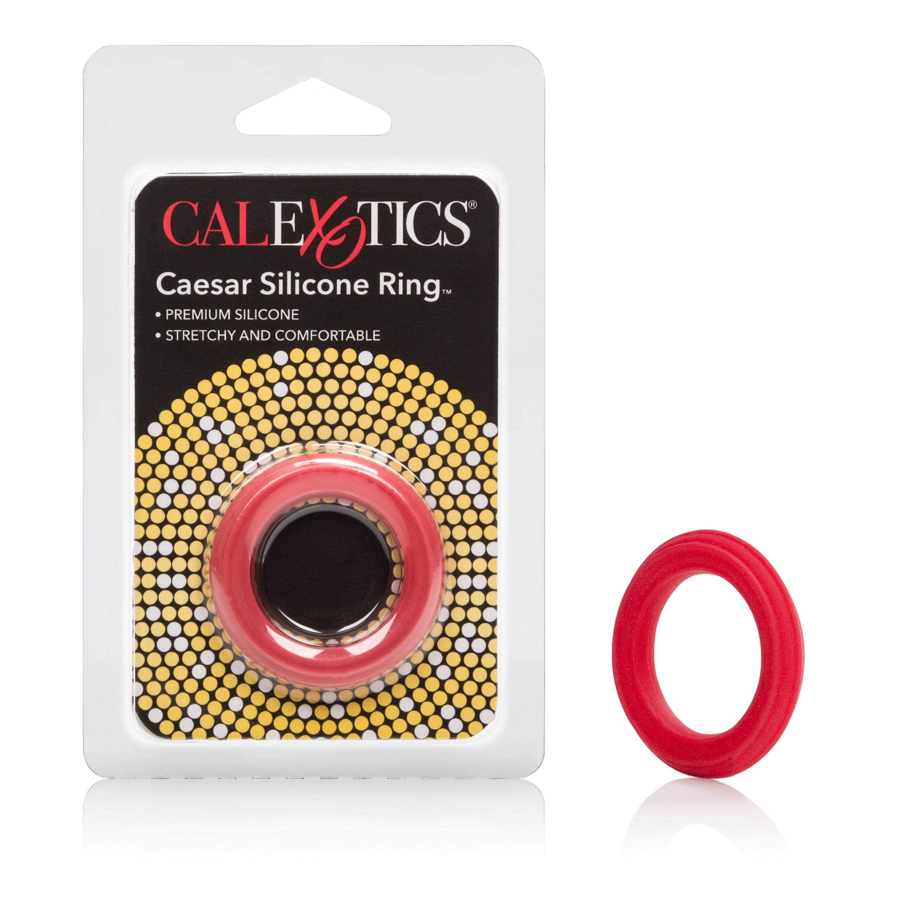 Caesar Black Silicone Cock Ring for Stamina and Comfort COCK RINGS
