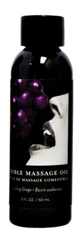 Edible Massage Oil Gushing Grape Flavored 59 ml Bottle Default Title Massage Oil