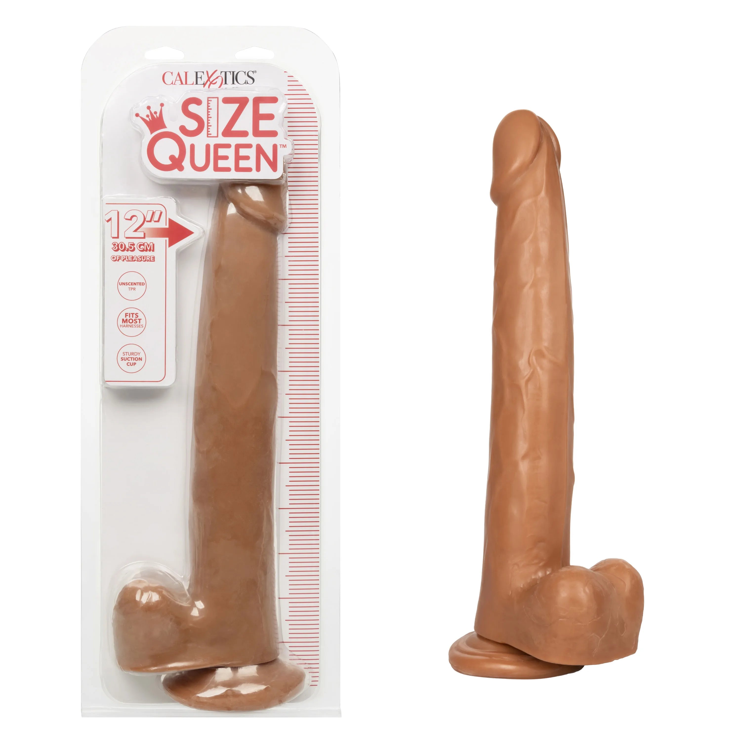 Size Queen 12 Inch Realistic Dildo – Firm 30.5 Cm Dildo > Dildos > Large Dildos