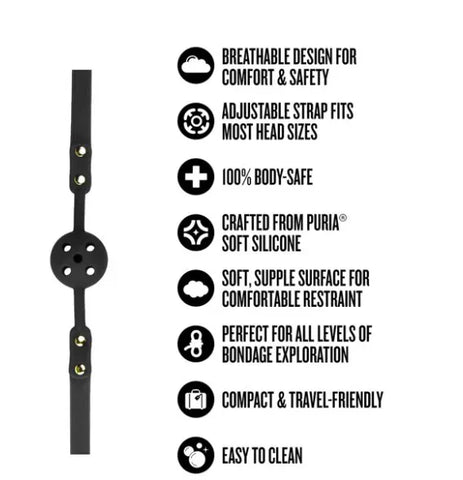 Temptasia Ardor – Breathable Silicone Ball Gag > Bondage Gear > Gags and Bits