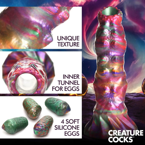 Larva Silicone Ovipositor Dildo with Eggs Fantasy Dongs