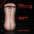 M for Men Soft and Wet Self-Lubricating Stroker Cup with Pleasure Ridges and Orbs > Sex Toys For Men > Masturbators > Manual
