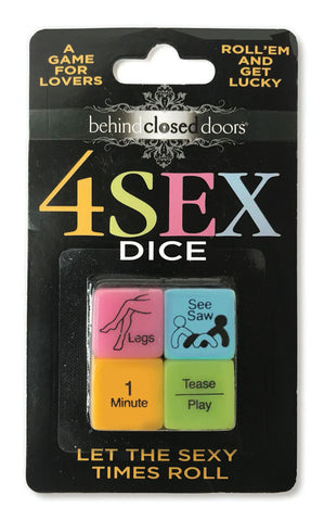 Behind Closed Doors 4 Sex Dice Game for Couples Default Title Games