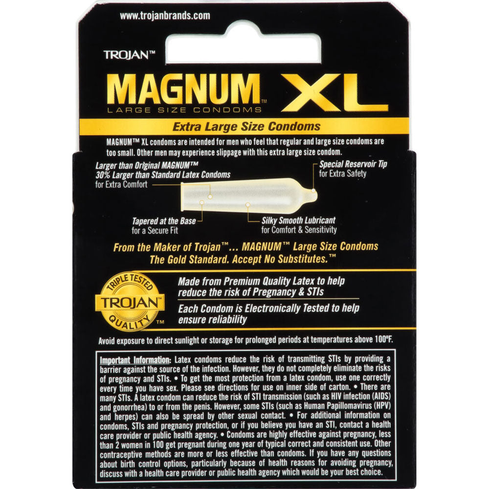 Trojan Magnum XL - 3 Pack > Essentials > Condoms