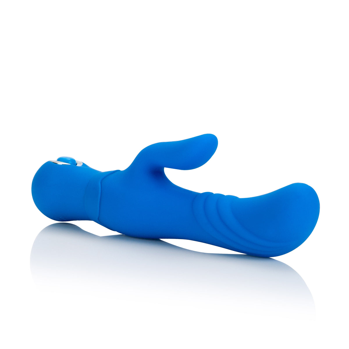 Posh Blue Silicone Thumper Dual Massager with 3 Speeds Blue VIBRATORS-RABBIT