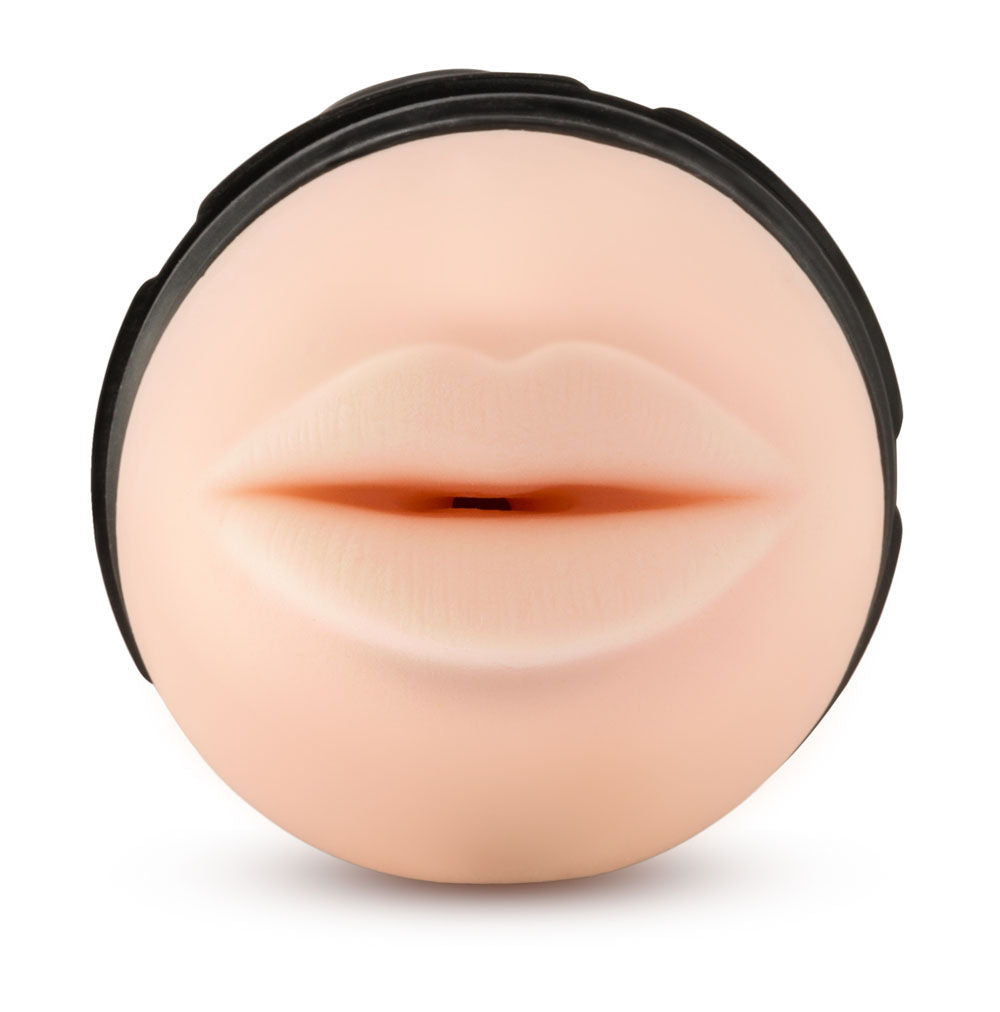 M for Men Torch Vanilla Mouth Masturbator with Suction Grip Strokers - Manual