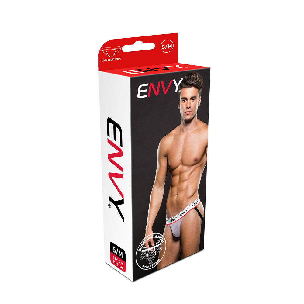 Mens Low Rise White Mesh Jockstrap Elastic Supportive Underwear > Clothes > Jockstraps