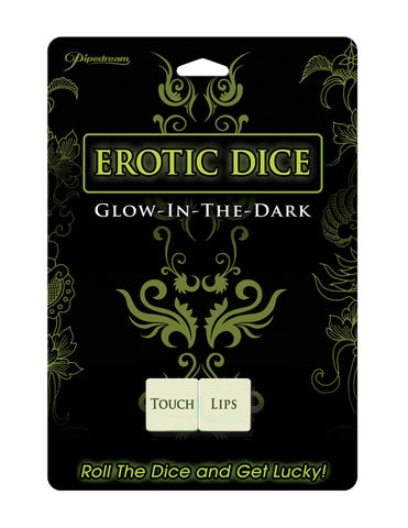Glow in the Dark Erotic Dice Game for Couples White Games