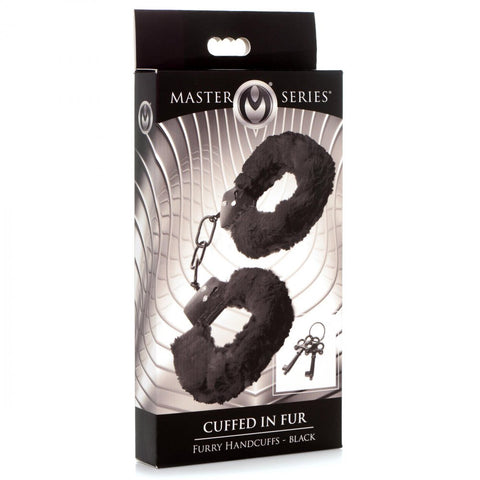 Master Series Cuffed in Fur - Fluffy Handcuffs > Bondage Gear > Handcuffs
