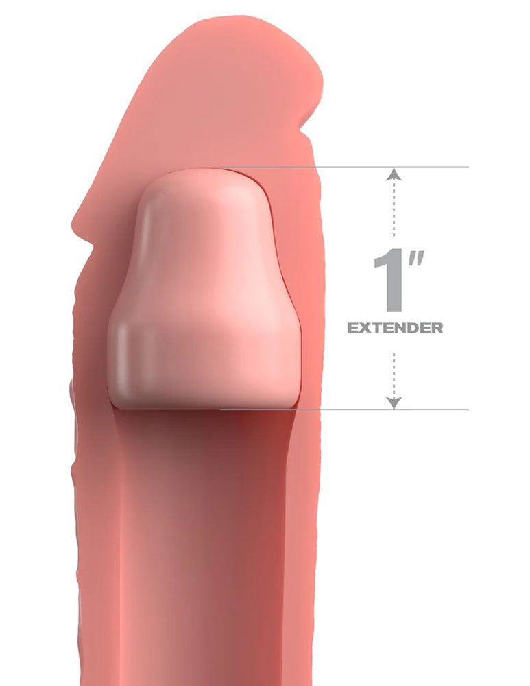 Fantasy X-Tensions Elite Sleeve – 7 Inch Silicone Sleeve with Plug > Sex Toys For Men > Penis Sleeves