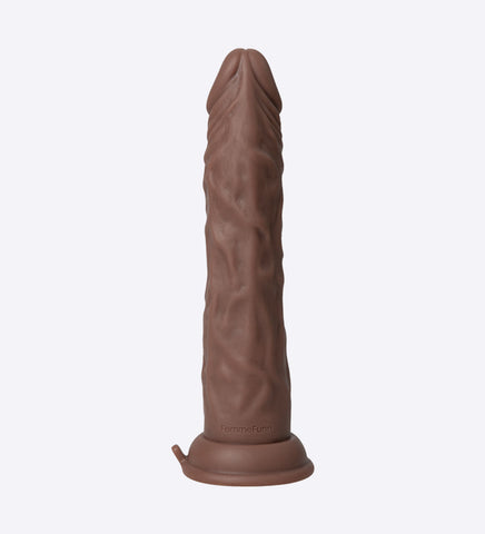 Femme Funn Thruster Shaft Brown Realistic Silicone Dildo Toy Dongs Realistic