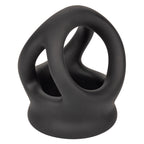 Alpha Liquid Silicone Dual Cage and Ring Black Stretchy Enhancer Cock Ring > Cock Ring > Sling