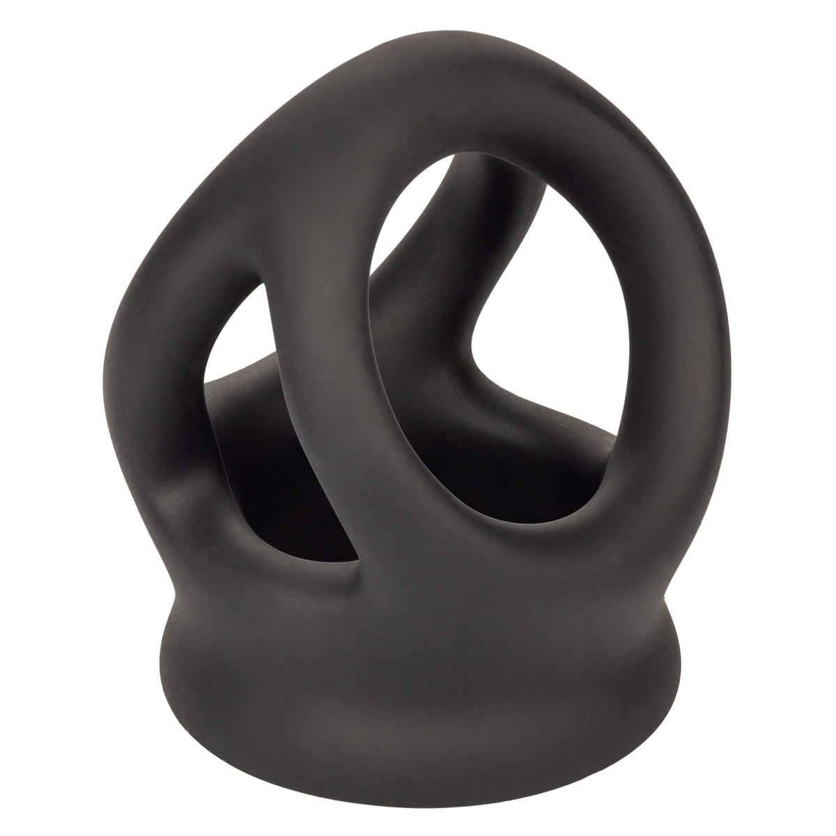 Alpha Liquid Silicone Dual Cage and Ring Black Stretchy Enhancer Cock Ring > Cock Ring > Sling