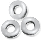 Fat Willy 3 Piece Jumbo Cockrings Clear > Cock Ring > Sets