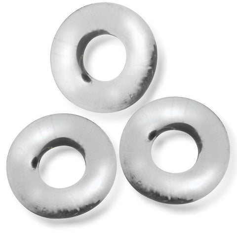 Fat Willy 3 Piece Jumbo Cockrings Clear for Enhanced Pleasure and Performance COCK RING Set